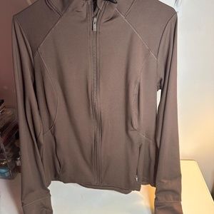 Brown Workout Zip Up Jacket